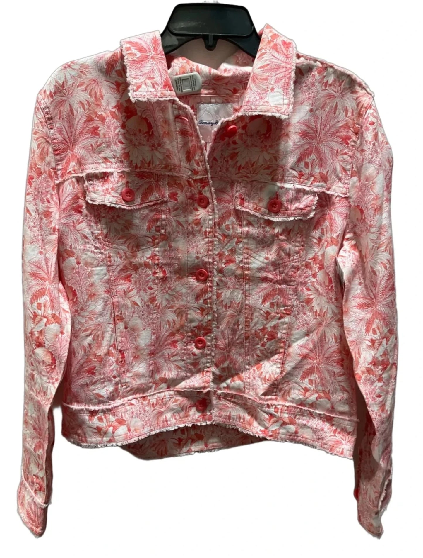 Jacket Shirt By Tommy Bahama In Red, Size: M