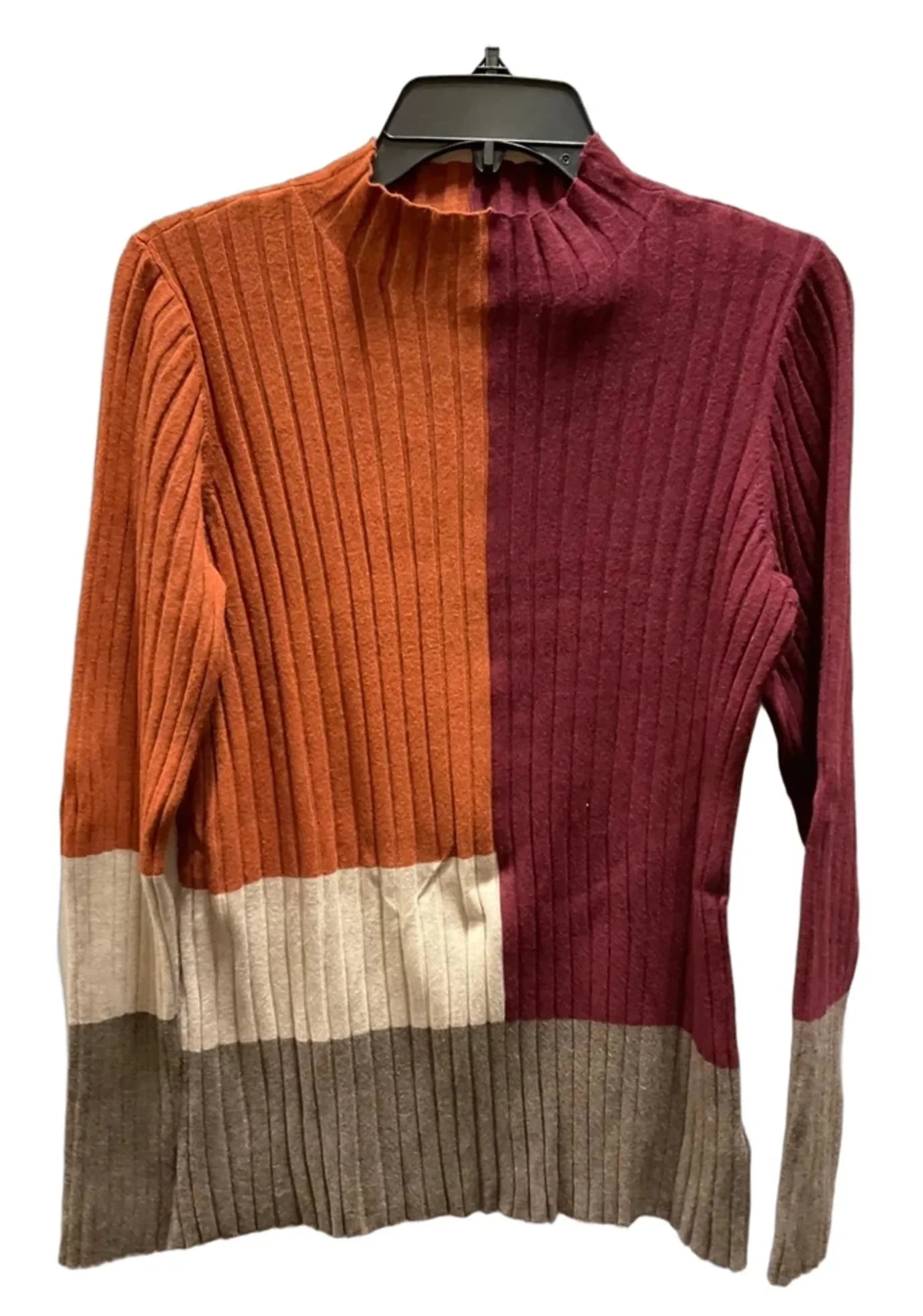 Top Long Sleeve By Liverpool In Orange, Size: L