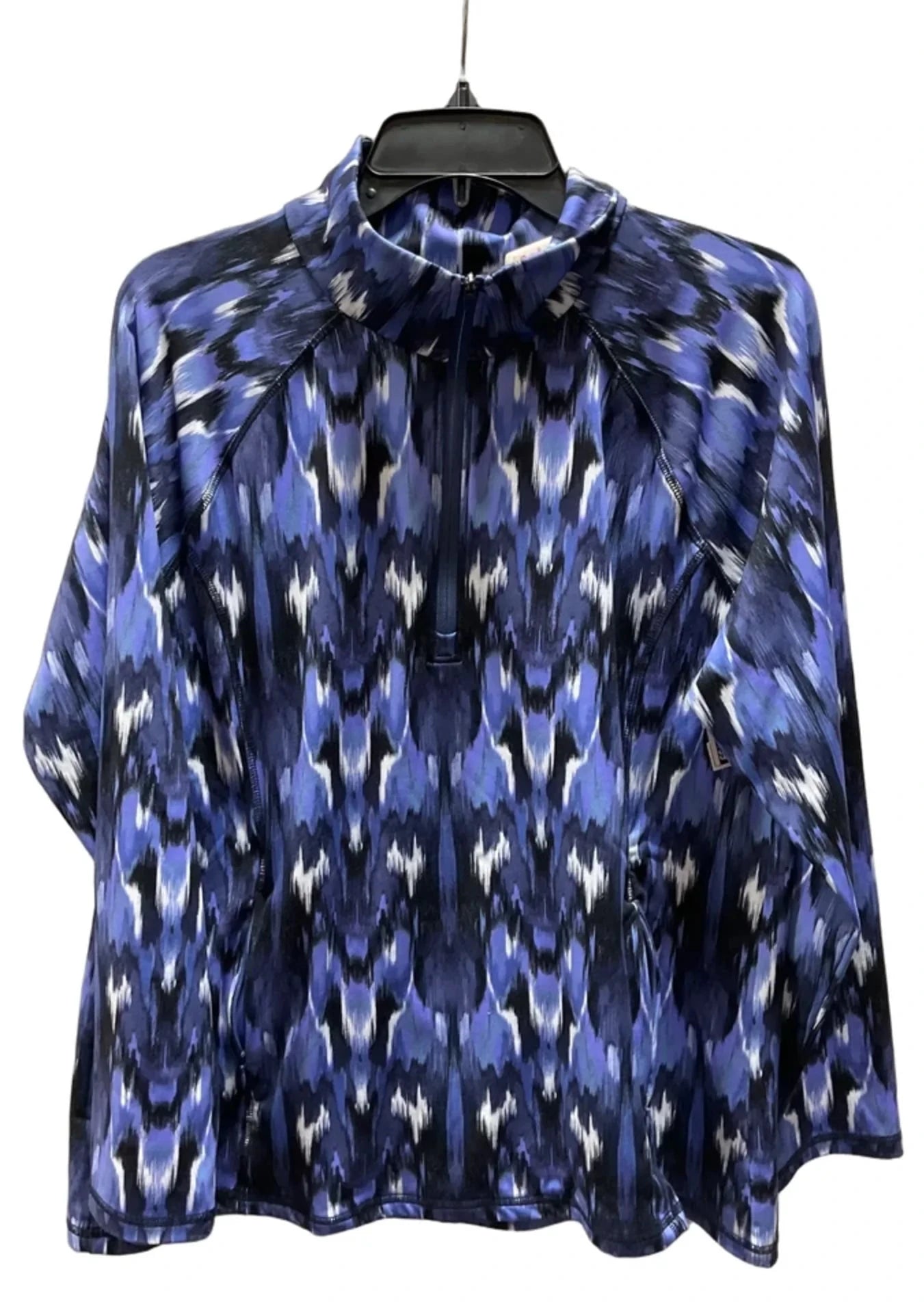 Athletic Top Long Sleeve Collar By Talbots In Blue, Size: Xl