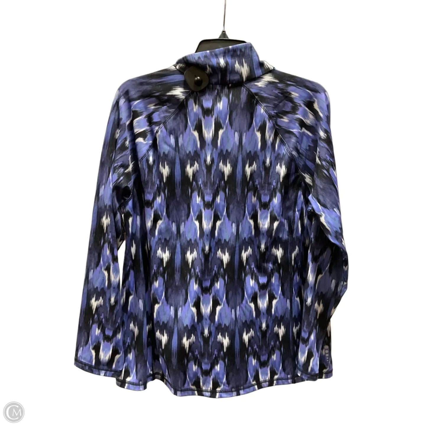 Athletic Top Long Sleeve Collar By Talbots In Blue, Size: Xl