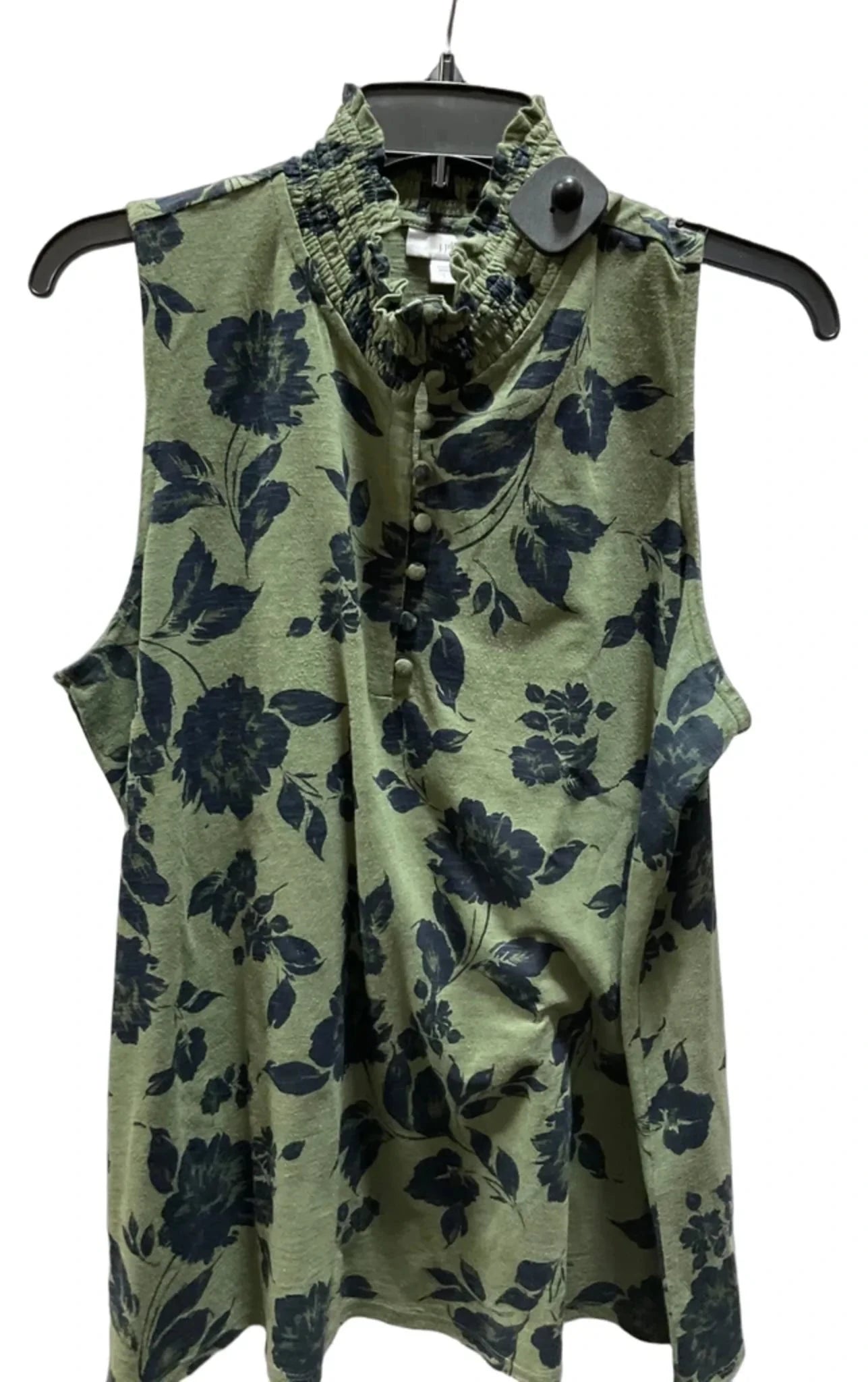 Top Sleeveless By J. Jill In Green, Size: L