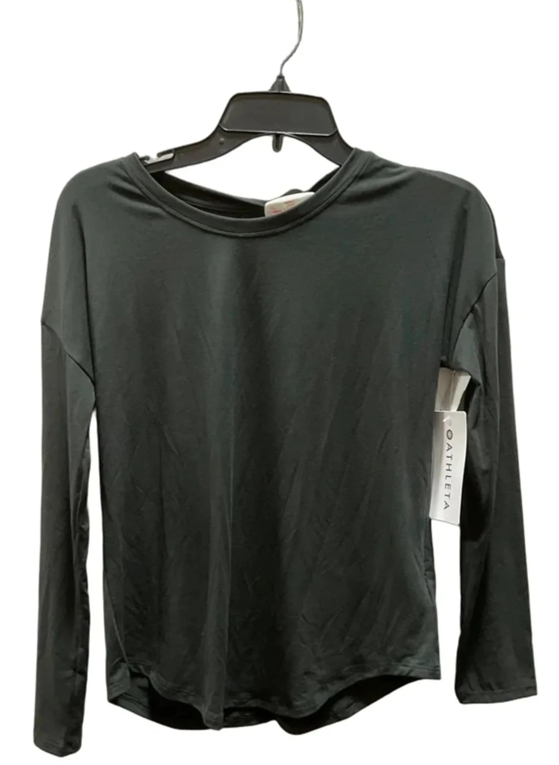 Athletic Top Long Sleeve Collar By Athleta In Green, Size: Xxs