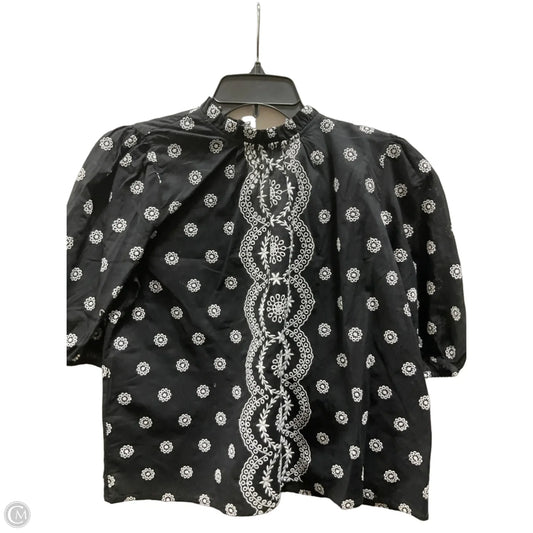 Top Short Sleeve By Loft In Black, Size: Xs