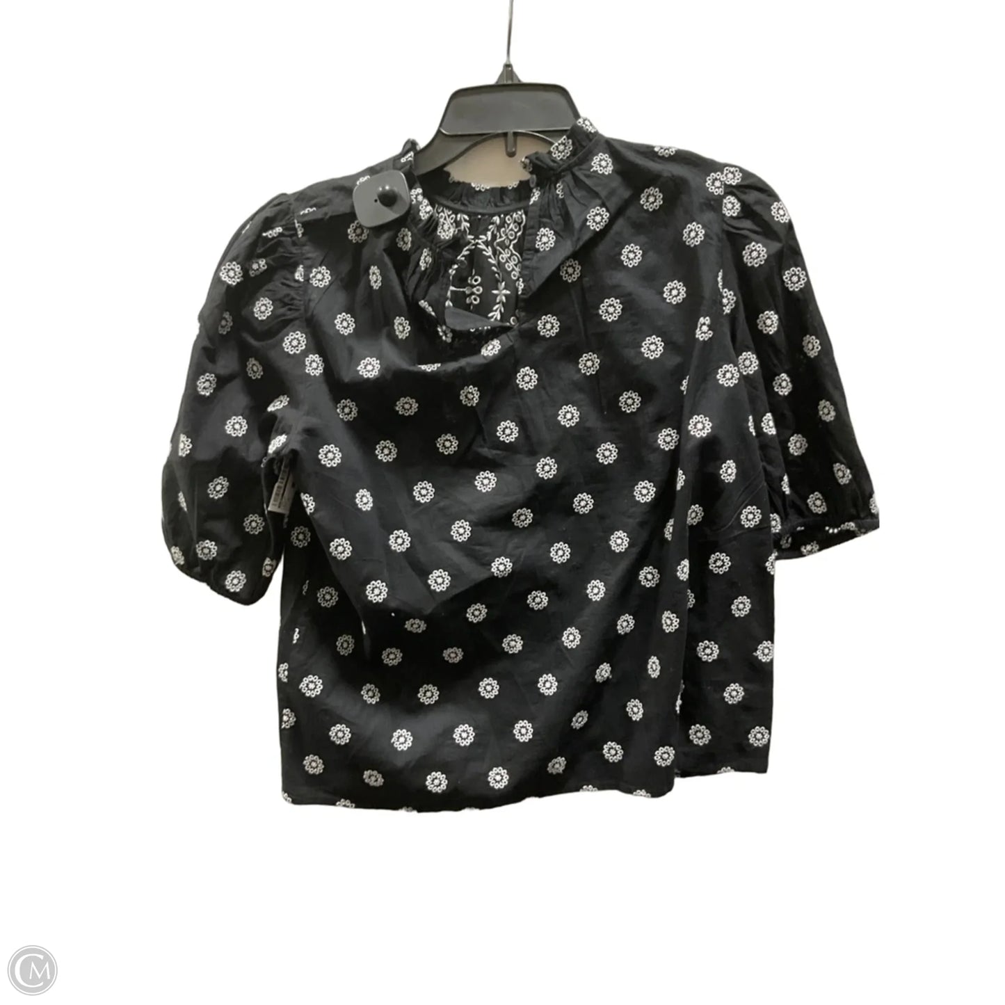 Top Short Sleeve By Loft In Black, Size: Xs