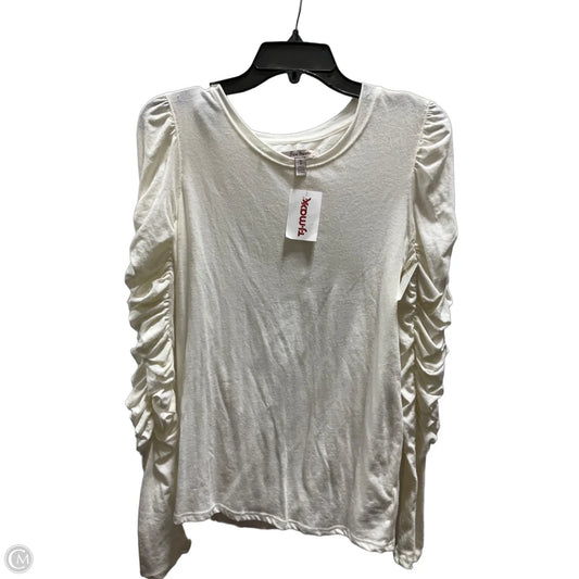 Top Long Sleeve By Free People In Cream, Size: S