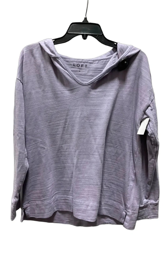 Top Long Sleeve By Loft In Purple, Size: S