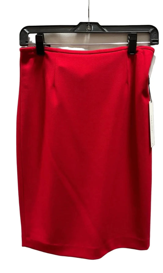Skirt Midi By Calvin Klein In Red, Size: 2