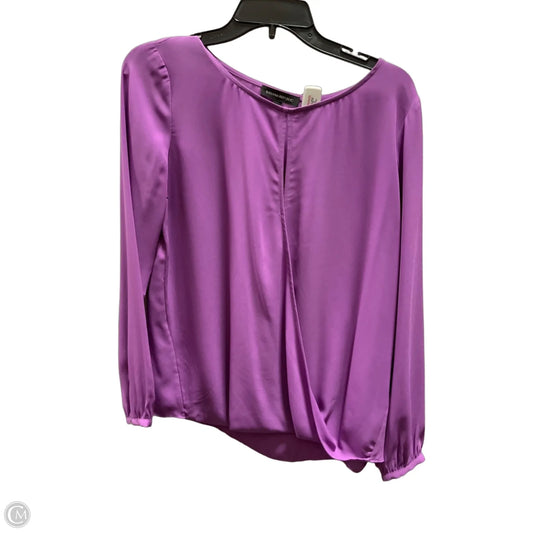 Top Long Sleeve By Banana Republic In Purple, Size: M