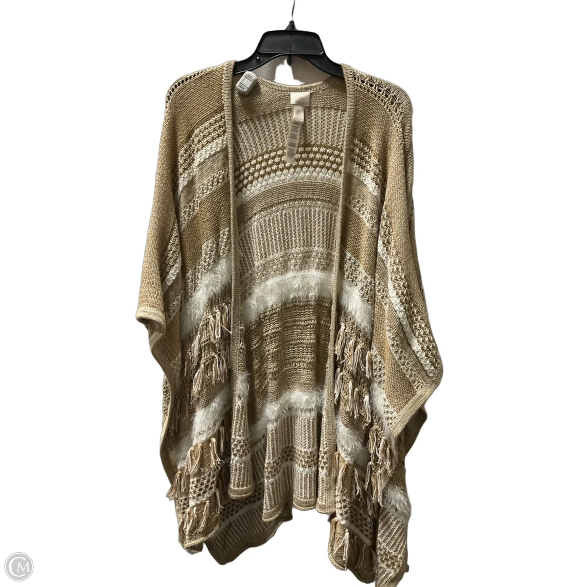Poncho By Chicos In Beige, Size: Osfm