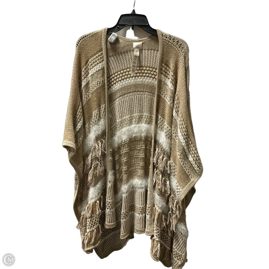 Poncho By Chicos In Beige, Size: Osfm