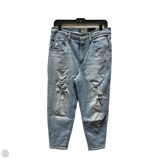 Jeans Cropped By Levis In Blue Denim, Size: 8