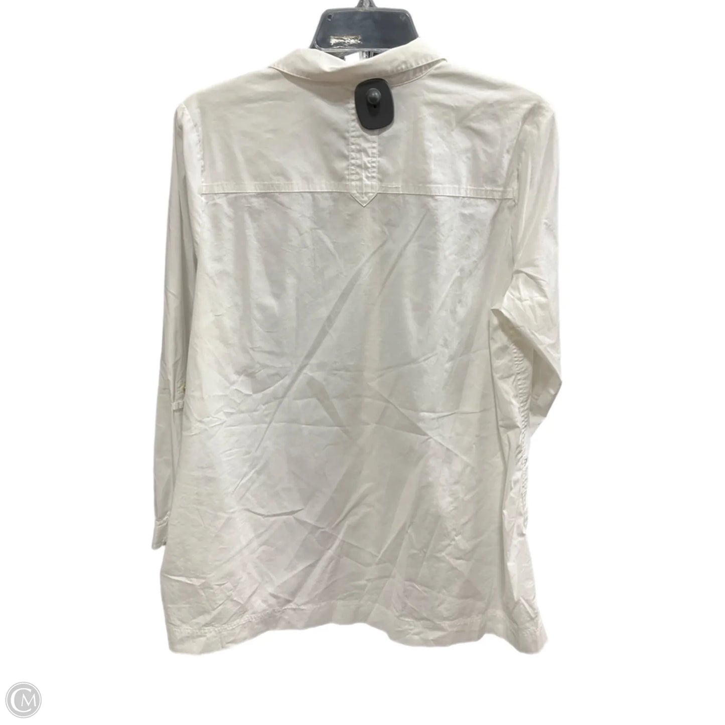 Blouse Long Sleeve By J. Jill In White, Size: M