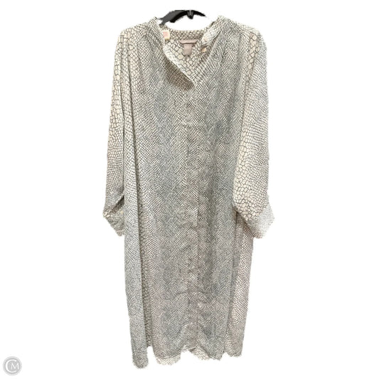 Dress Casual Maxi By H&m In Grey, Size: L