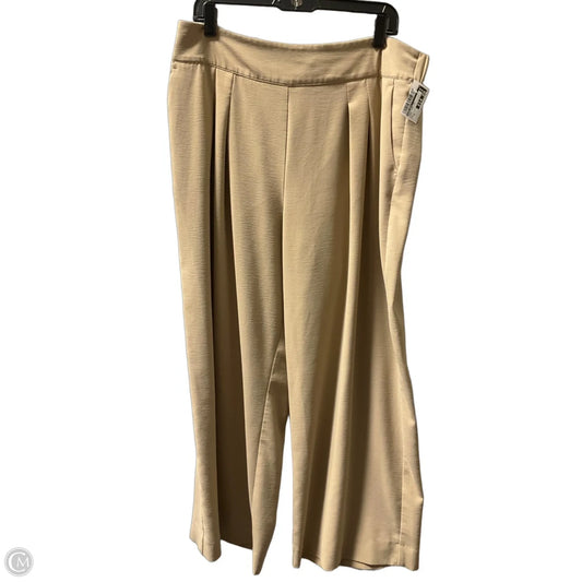 Pants Wide Leg By Nine West In Brown, Size: Xl