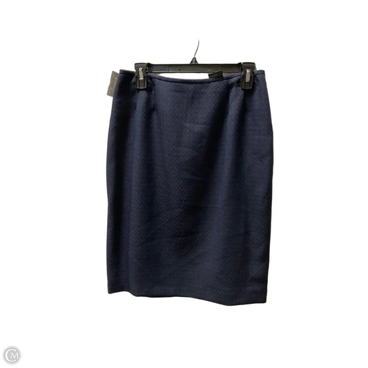 Skirt Midi By Kasper In Navy, Size: 10p