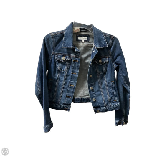 Jacket Denim By Loft In Blue Denim, Size: Xs
