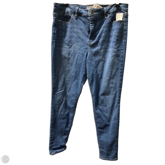 Jeans Skinny By Jessica Simpson In Blue Denim, Size: 12