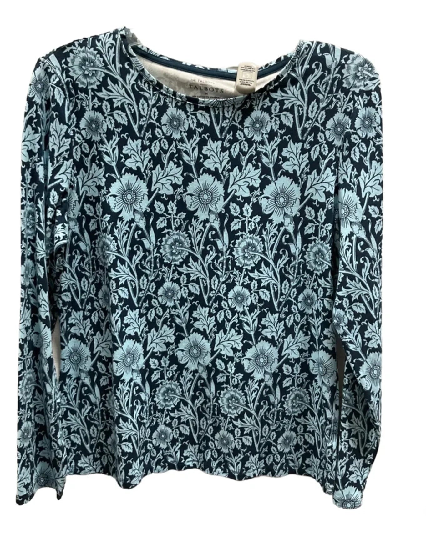 Top Long Sleeve By Talbots In Blue, Size: M