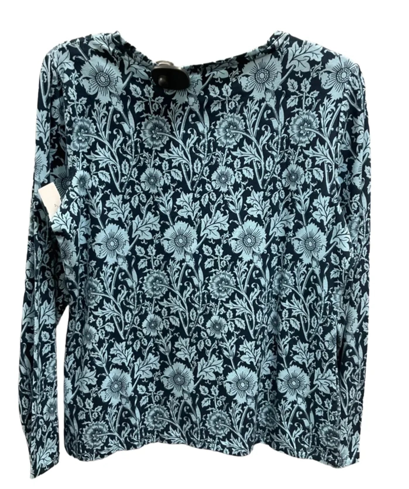 Top Long Sleeve By Talbots In Blue, Size: M