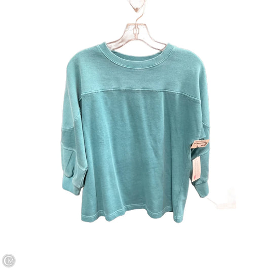 Top Long Sleeve By Cmc In Teal, Size: S