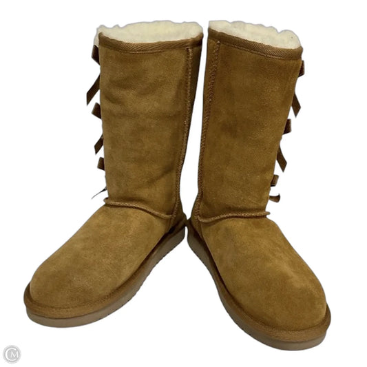 Boots Mid-calf Flats By Koolaburra By Ugg In Bronze, Size: 6