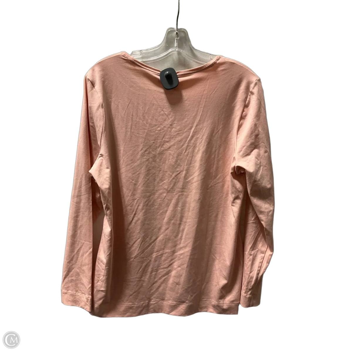 Top Long Sleeve Basic By Chicos In Pink, Size: L