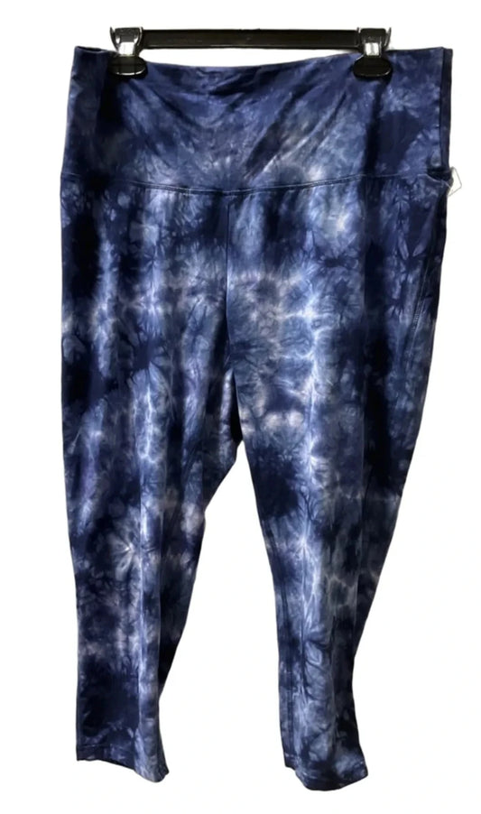 Athletic Leggings By Zenergy By Chicos In Blue, Size: L