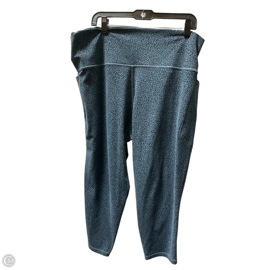 Athletic Leggings By Athleta In Blue, Size: 3x
