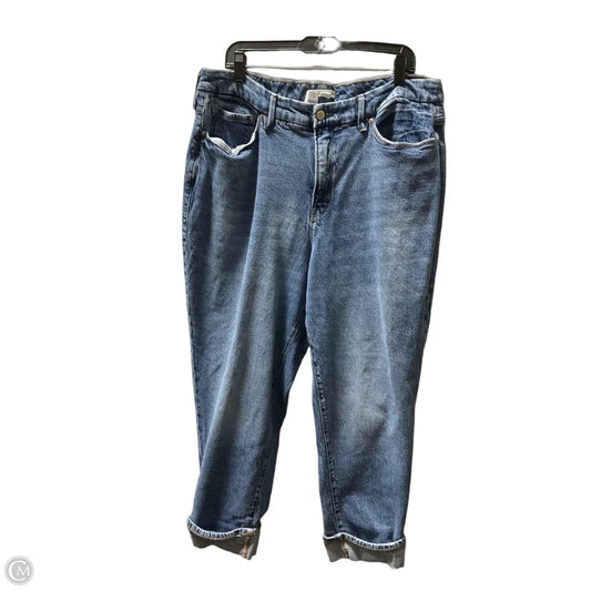 Jeans Straight By Good American In Blue Denim, Size: 16