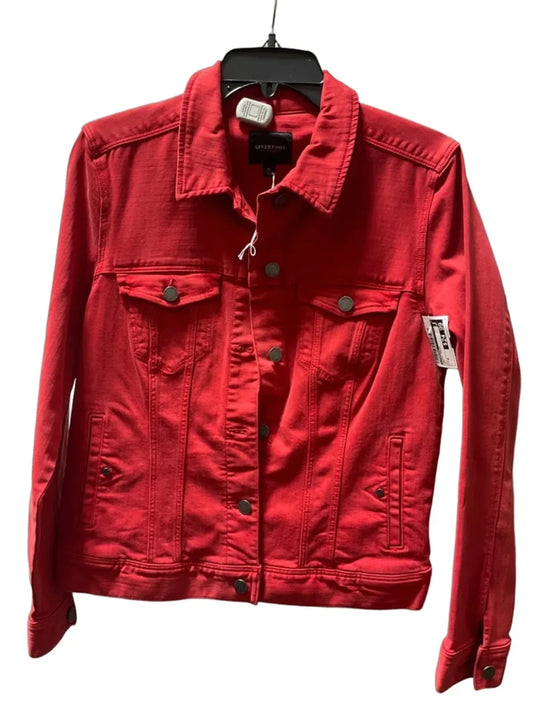 Jacket Denim By Liverpool In Red, Size: M