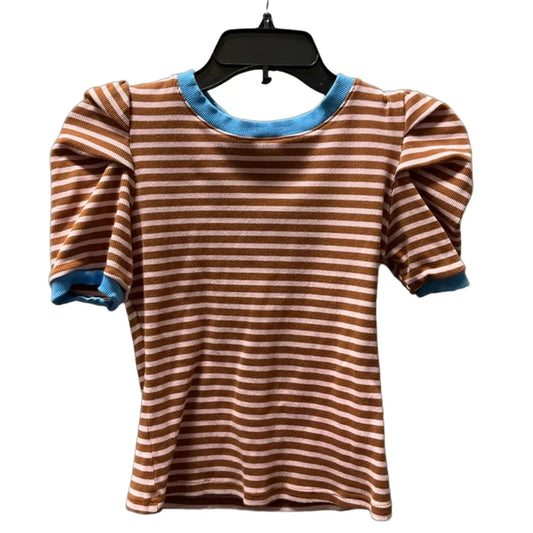 Top Short Sleeve By Maeve In Striped Pattern, Size: Xs