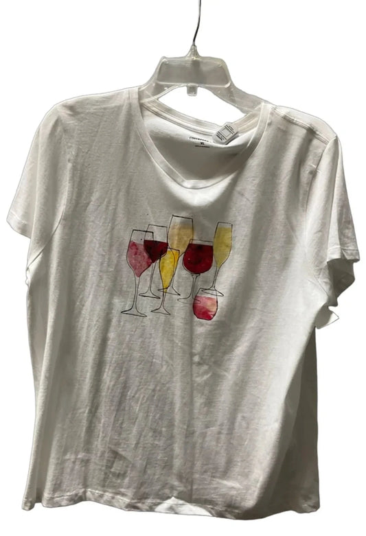Top Short Sleeve By J. Crew In White, Size: Xl