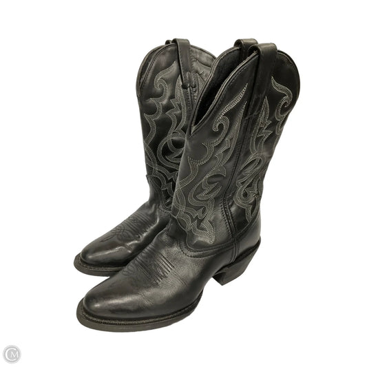 Boots Mid-calf Flats By Laredo In Black, Size: 7.5