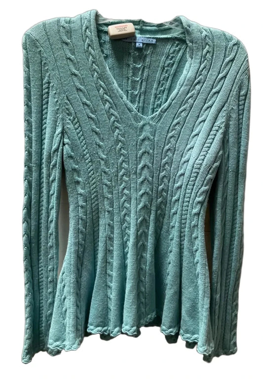 Top Long Sleeve By Antonio Melani In Teal, Size: M