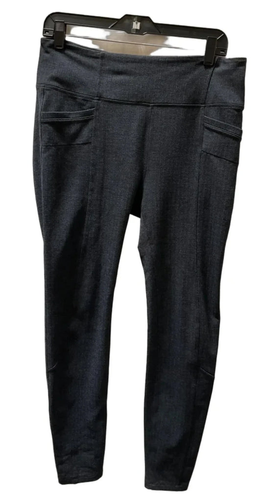 Athletic Leggings By Athleta In Navy, Size: L