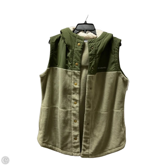 Vest Faux Fur & Sherpa By Columbia In Green, Size: Xl