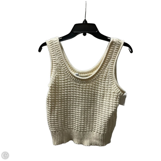 Top Sleeveless By Madewell In Cream, Size: S