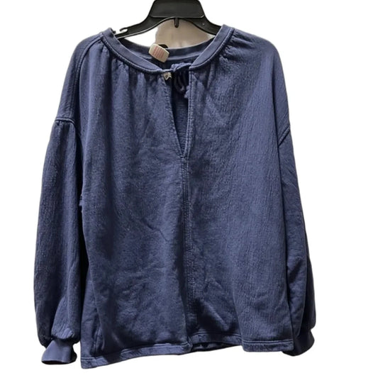 Top Long Sleeve By Aerie In Blue, Size: M