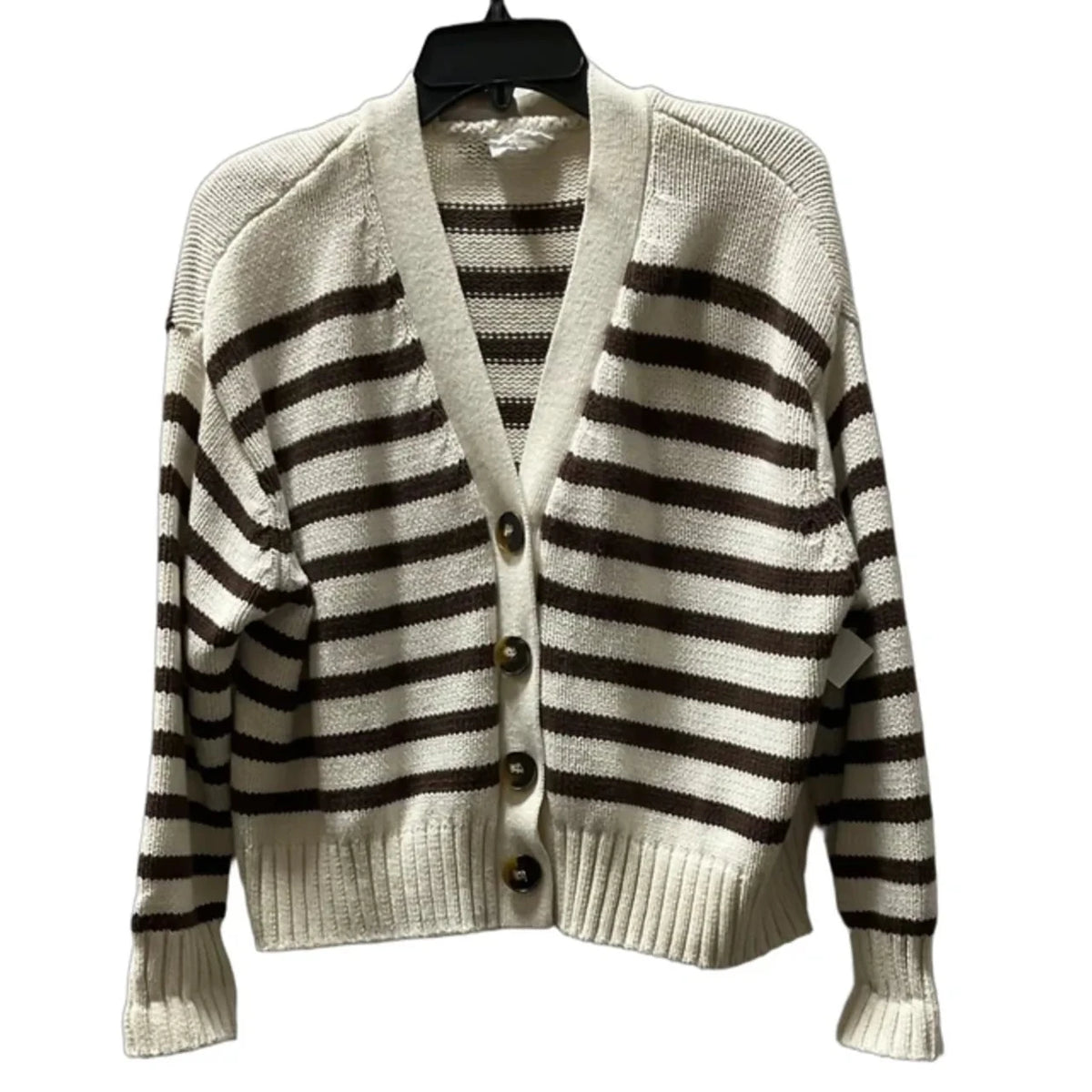 Cardigan By Willow & Wind In Striped Pattern, Size: L