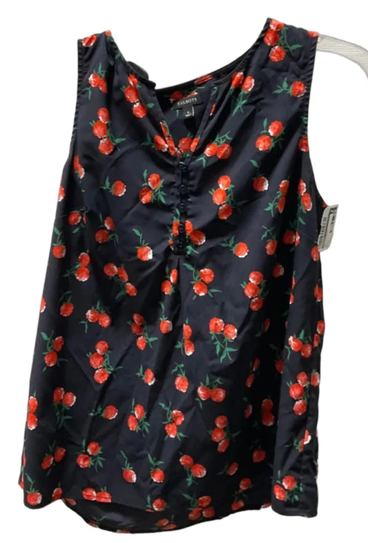 Top Sleeveless By Talbots In Navy, Size: S