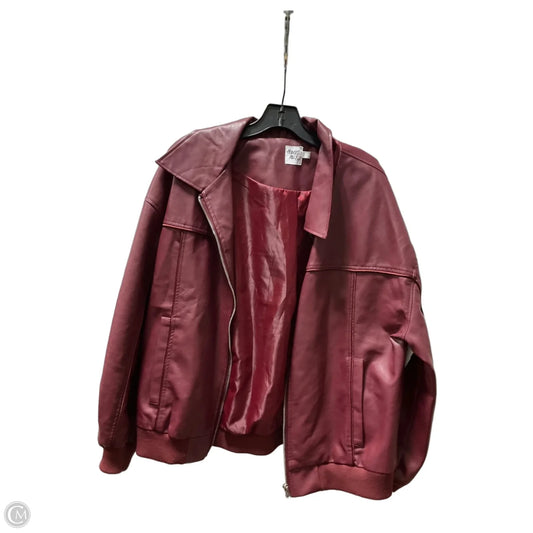 Jacket Other By Princess Polly In Maroon, Size: Xs