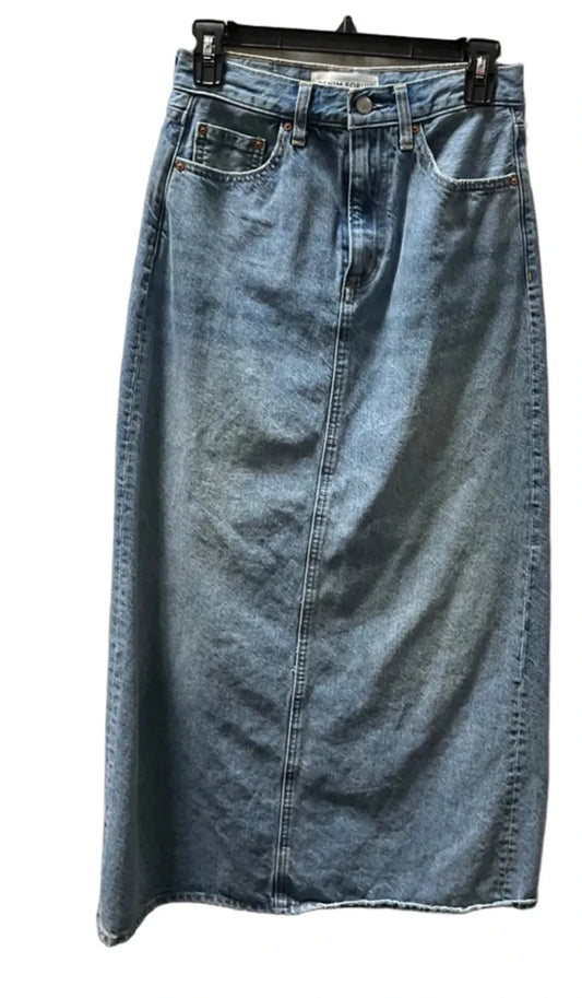 Skirt Midi By Denim Forum In Blue Denim, Size: Xs