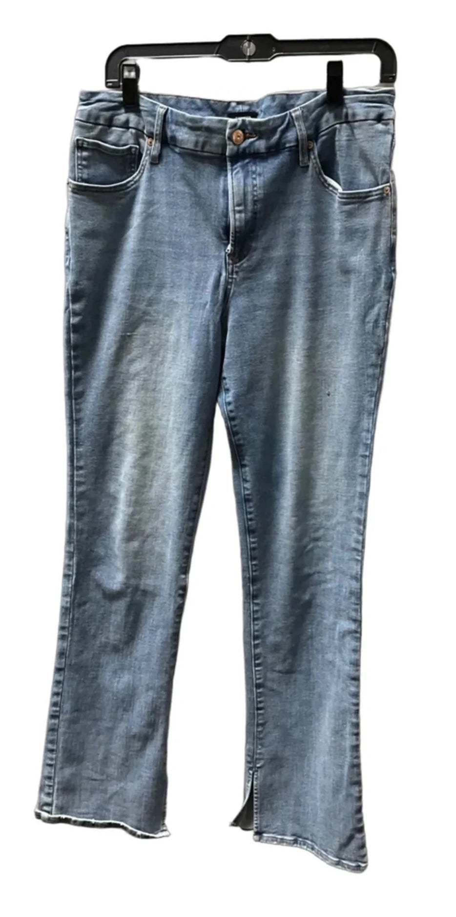 Jeans Boot Cut By Express In Blue Denim, Size: 12