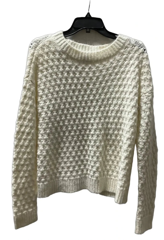 Sweater By Loft In Cream, Size: M