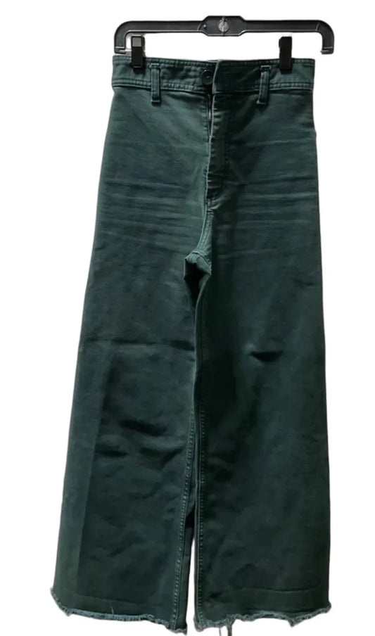 Jeans Wide Leg By Zara In Green, Size: 2