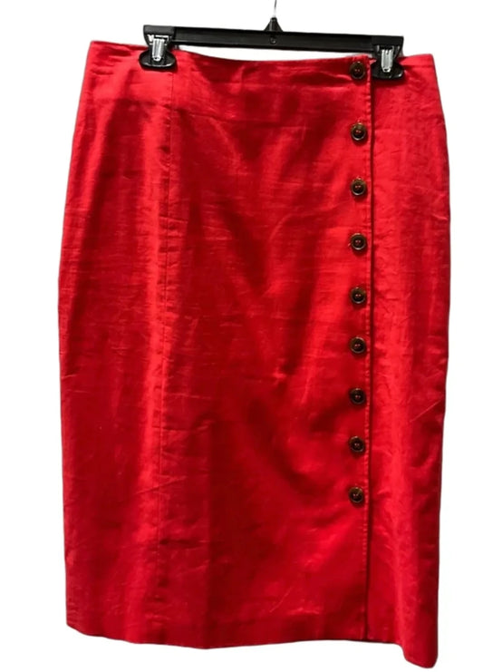 Skirt Midi By Gianni Bini In Red, Size: 10