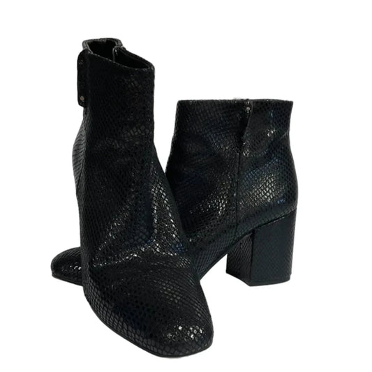 Boots Ankle Heels By Franco Sarto In Black, Size: 10