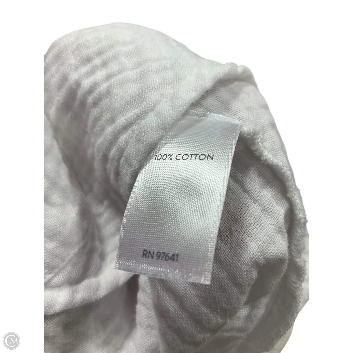 Blouse Long Sleeve By J. Jill In White, Size: 2x