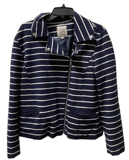 Jacket Other By Roz And Ali In Striped Pattern, Size: L