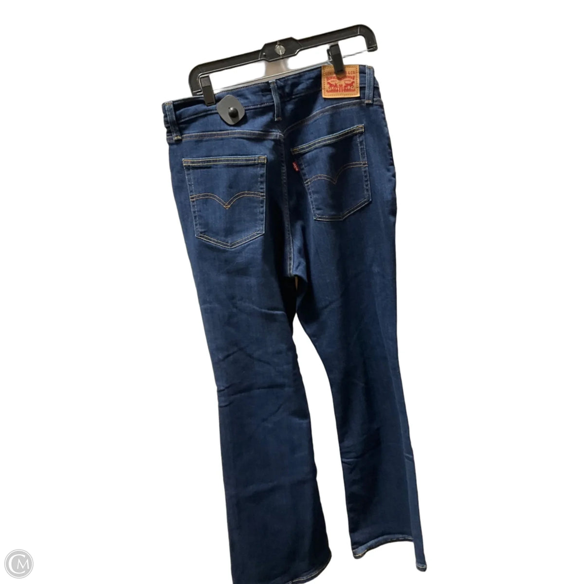 Jeans Flared By Levis In Blue Denim, Size: 14